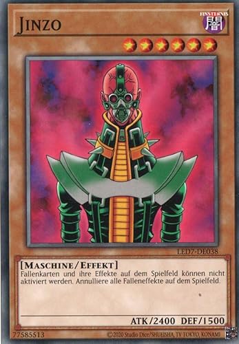 LED7-DE038 - Jinzo - Common - Reprint - Deutsch - Legendary Duelists: Rage of Ra - mit MZTCG Versandschutz Yugioh von MZTCG