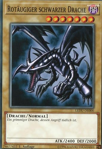 MIL1-DE027 - Rotäugiger schwarzer Drache - Common - Unlimitiert - DEUTSCH - Millennium Pack - mit MZTCG Versandschutz Yugioh von MZTCG