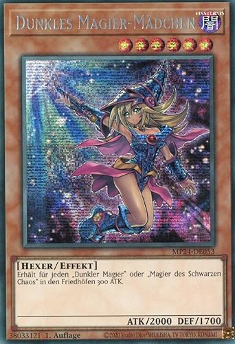 MP24-DE053 - Dunkles Magier-Mädchen - Secret Rare - Deutsch - 1. Auflage - 25th Anniversary Tin: Dueling Mirrores - mit MZTCG Versandschutz Yugioh von MZTCG