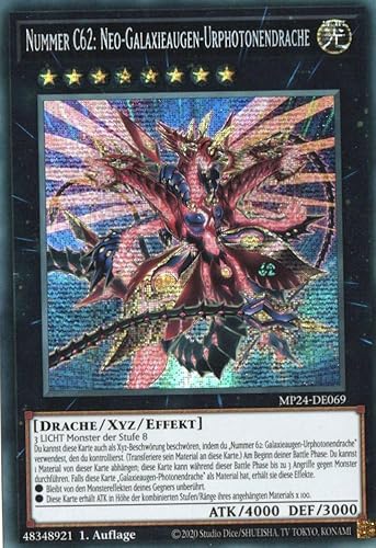 MP24-DE069 - Nummer C62: Neo-Galaxieaugen-Urphotonendrache - Secret Rare - Deutsch - 1. Auflage - 25th Anniversary Tin: Dueling Mirrores - mit MZTCG Versandschutz - Yugioh von MZTCG