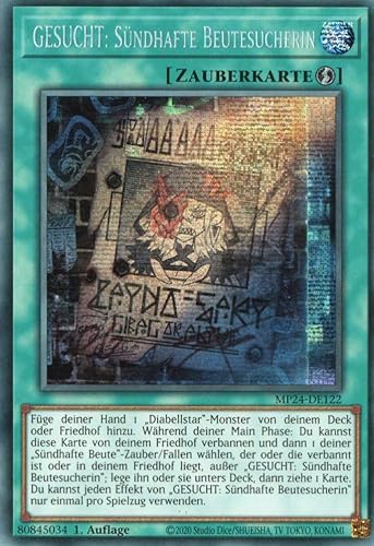 MP24-DE122 - GESUCHT: Sündhafte Beutesucherin - Secret Rare - Deutsch - 1. Auflage - 25th Anniversary Tin: Dueling Mirrores - mit MZTCG Versandschutz MP24-DE122 - GESUCHT: Sündhafte Beutesucherin - Secret Rare - Deutsch - 1. Auflage - 25th Anniversary Tin: Dueling Mirrores - mit MZTCG Versandschutz von MZTCG