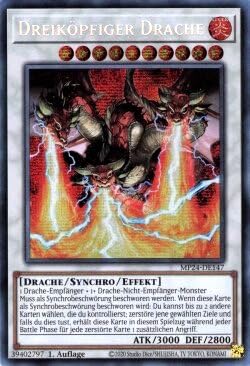 MP24-DE147 - Dreiköpfiger Drache - Secret Rare - Deutsch - 1. Auflage - 25th Anniversary Tin: Dueling Mirrores - mit MZTCG Versandschutz - Yugioh MP24-DE147 - Dreiköpfiger Drache - Secret Rare - Deutsch - 1. Auflage - 25th Anniversary Tin: Dueling Mirrores - mit MZTCG Versandschutz - Yugioh von MZTCG