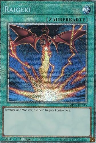 MP25-DE015 - Raigeki - Starlight Rare - Deutsch - 1. Auflage - 2025 Mega-Pack Tin - mit MZTCG Versandschutz Yugioh von MZTCG