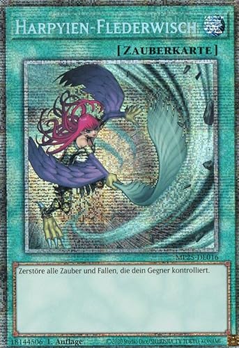 MP25-DE016 - Harpyien-Flederwisch - Starlight Rare - Deutsch - 1. Auflage - 2025 Mega-Pack Tin - mit MZTCG Versandschutz Yugioh von MZTCG