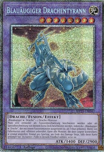 MP25-DE042 - Blauäugiger Drachentyrann - Starlight Rare - Deutsch - 1. Auflage - 2025 Mega-Pack Tin - mit MZTCG Versandschutz Yugioh von MZTCG