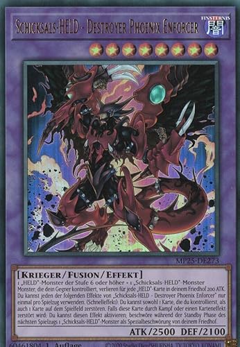 MP25-DE273 - Schicksals-HELD - Destroyer Phoenix Enforcer - Ultra Rare - Deutsch - 1. Auflage - 2025 Mega-Pack Tin - mit MZTCG Versandschutz Yugioh von MZTCG