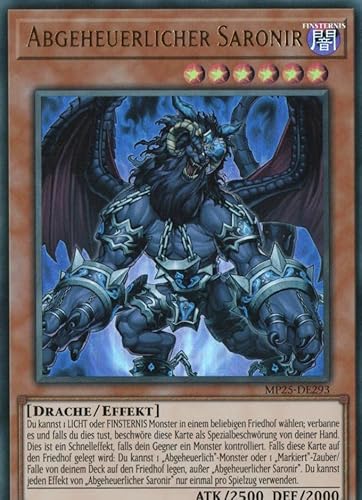 MP25-DE293 - Abgeheuerlicher Saronir - Ultra Rare - Deutsch - 1. Auflage - 2025 Mega-Pack Tin - mit MZTCG Versandschutz Yugioh von MZTCG