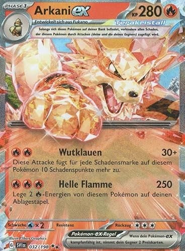 MZTCG - Arkani EX - SVI 032 - Karmesin Und Purpur - Sammelkarte - Deutsch - mit MZTCG Versandschutz von MZTCG