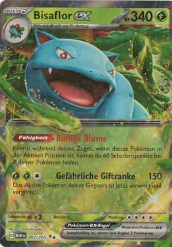 MZTCG - Bisaflor EX MEW 003-151 - Sammelkarte - Deutsch - mit MZTCG Versandschutz von MZTCG