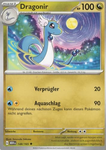 MZTCG - Dragonir MEW 148-151 - Sammelkarte - Deutsch - mit MZTCG Versandschutz von MZTCG