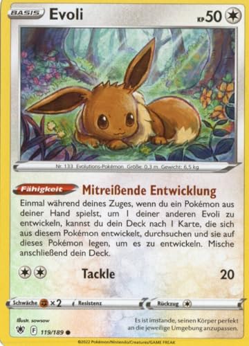 MZTCG - Evoli ASR 119 - Astralglanz - Sammelkarte - Deutsch - mit MZTCG Versandschutz von MZTCG