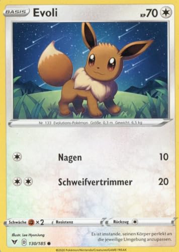 MZTCG - Evoli VIV 130 - Farbenschock - Sammelkarte - Deutsch - mit MZTCG Versandschutz MZTCG - Evoli VIV 130 - Farbenschock - Sammelkarte - Deutsch - mit MZTCG Versandschutz von MZTCG