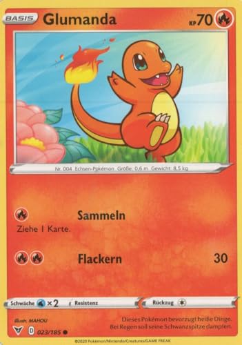 MZTCG - Glumanda VIV 023 - Farbenschock - Sammelkarte - Deutsch - mit MZTCG Versandschutz von MZTCG