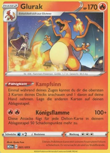 MZTCG - Glurak - M24 001 - McDonald's Dragon Discovery - Sammelkarte - Deutsch - mit MZTCG Versandschutz MZTCG - Glurak - M24 001 - McDonald's Dragon Discovery - Sammelkarte - Deutsch - mit MZTCG Versandschutz von MZTCG