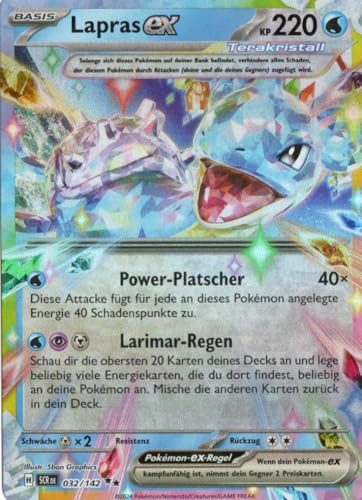 MZTCG - Lapras EX SCR 032 - Stellarkrone - Sammelkarte - Deutsch - Holografisch - mit MZTCG Versandschutz von MZTCG