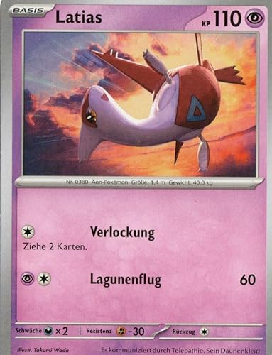 MZTCG - Latias TEF 067 - Gewalten Der Zeit - Sammelkarte - Deutsch - mit MZTCG Versandschutz von MZTCG