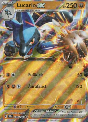 MZTCG - Lucario EX SCR 082 - Stellarkrone - Sammelkarte - Deutsch - mit MZTCG Versandschutz von MZTCG