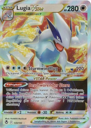 MZTCG - Lugia VStar SIT 139 - Silvertempest - Sammelkarte - Deutsch - Holografisch -mit MZTCG Versandschutz von MZTCG