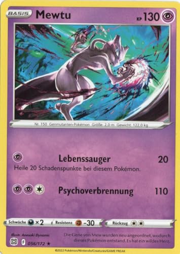 MZTCG - Mewtu BRS 056 - Strahlende Sterne - Sammelkarte - Deutsch - mit MZTCG Versandschutz MZTCG - Mewtu BRS 056 - Strahlende Sterne - Sammelkarte - Deutsch - mit MZTCG Versandschutz von MZTCG
