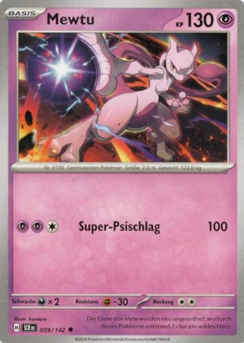 MZTCG - Mewtu SCR 059 -Stellar Krone - Sammelkarte - Deutsch - mit MZTCG Versandschutz von MZTCG