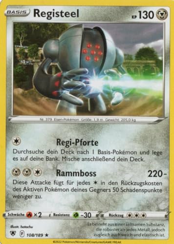 MZTCG - Registeel ASR 108 - Astralglanz - Sammelkarte - Deutsch - mit MZTCG Versandschutz MZTCG - Registeel ASR 108 - Astralglanz - Sammelkarte - Deutsch - mit MZTCG Versandschutz von MZTCG