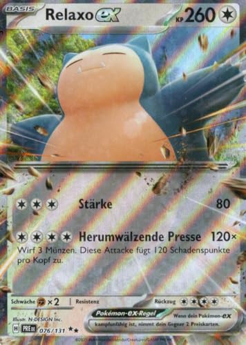 MZTCG - Relaxo EX PRE 076 - Prismatische Entwicklungen - Sammelkarte - Deutsch - mit MZTCG Versandschutz von MZTCG