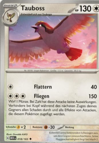 MZTCG - Tauboss MEW 018-151 - Sammelkarte - Deutsch - mit MZTCG Versandschutz von MZTCG