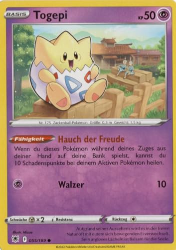 MZTCG - Togepi ASR 055 - Astralglanz - Sammelkarte - Deutsch - mit MZTCG Versandschutz MZTCG - Togepi ASR 055 - Astralglanz - Sammelkarte - Deutsch - mit MZTCG Versandschutz von MZTCG