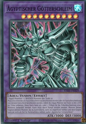 RA01-DE029 - Ägyptischer Götterschleim - Super Rare - 1. Auflage - DEUTSCH - 25th Anniversary Rarity Collection - mit MZTCG Versandschutz Yugioh von MZTCG