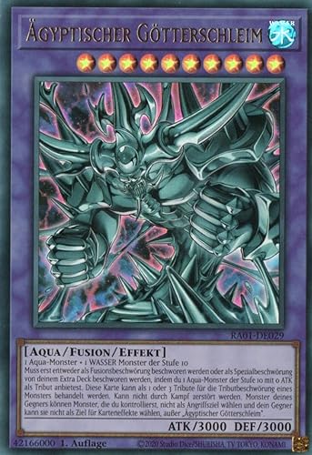RA01-DE029 - Ägyptischer Götterschleim - Ultra Rare - 1. Auflage - DEUTSCH - 25th Anniversary Rarity Collection - mit MZTCG Versandschutz Yugioh von MZTCG