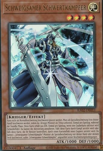 RA02-DE011 - Schweigsamer Schwertkämpfer - Ultra Rare - 1. Auflage - Deutsch - 25th Anniversary Rarity Collection II - mit MZTCG Versandschutz Yugioh von MZTCG