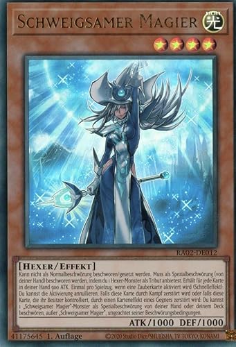 RA02-DE012 - Schweigsamer Magier - Ultra Rare - 1. Auflage - Deutsch - 25th Anniversary Rarity Collection II - it MZTCG Versandschutz Yugioh RA02-DE012 - Schweigsamer Magier - Ultra Rare - 1. Auflage - Deutsch - 25th Anniversary Rarity Collection II - it MZTCG Versandschutz Yugioh von MZTCG