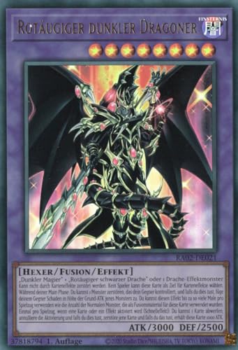 RA02-DE021 - Rotäugiger dunkler Dragoner - Ultra Rare - 1. Auflage - Deutsch - 25th Anniversary Rarity Collection II - mit MZTCG Versandschutz von MZTCG