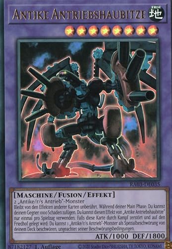RA03-DE035 - Antike Antriebshaubitze - Ultra Rare - Deutsch - 1. Auflage - Quarter Century Bonanza - mit MZTCG Versandschutz Yugioh von MZTCG