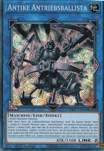 RA03-DE046 - Antike Antriebsballista - Secret Rare - Deutsch - 1. Auflage - Quarter Century Bonanza - mit MZTCG Versandschutz Yugioh von MZTCG