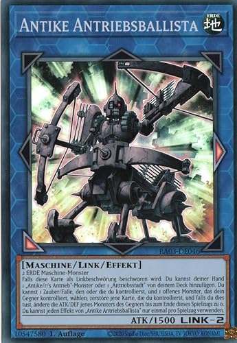 RA03-DE046 - Antike Antriebsballista - Super Rare - Deutsch - 1. Auflage - Quarter Century Bonanza - mit MZTCG Versandschutz Yugioh von MZTCG