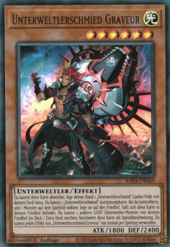 RA04-DE049 - Unterweltlerschmied Graveur - Super Rare - Deutsch - 1. Auflage - Quarter Century Stampede - mit MZTCG Versandschutz Yugioh RA04-DE049 - Unterweltlerschmied Graveur - Super Rare - Deutsch - 1. Auflage - Quarter Century Stampede - mit MZTCG Versandschutz Yugioh von MZTCG