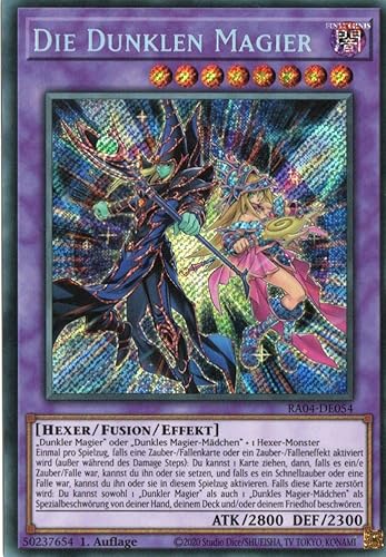 RA04-DE054 - Die Dunklen Magier - Secret Rare - Deutsch - 1. Auflage - Quarter Century Stampede - Mit MZTCG Versandschutz Yugioh von MZTCG