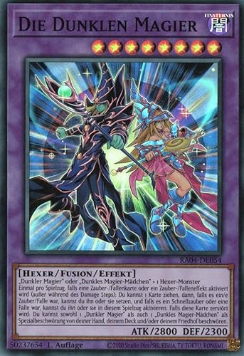 RA04-DE054 - Die Dunklen Magier - Super Rare - Deutsch - 1. Auflage - Quarter Century Stampede - Mit MZTCG Versandschutz Yugioh von MZTCG