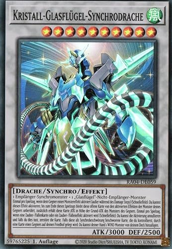 RA04-DE059 - Kristall-Glasflügel-Synchrodrache - Super Rare - Deutsch - 1. Auflage - Quarter Century Stampede - Mit MZTCG Versandschutz Yugioh RA04-DE059 - Kristall-Glasflügel-Synchrodrache - Super Rare - Deutsch - 1. Auflage - Quarter Century Stampede - Mit MZTCG Versandschutz Yugioh von MZTCG