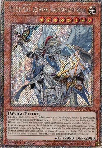 RA04-DE283 - Meister-Peace, Der Wahre Drachoschlacht-König - Platinum Secret Rare - Deutsch - 1. Auflage - Quarter Century Stampede - Mit MZTCG Versandschutz Yugioh RA04-DE283 - Meister-Peace, Der Wahre Drachoschlacht-König - Platinum Secret Rare - Deutsch - 1. Auflage - Quarter Century Stampede - Mit MZTCG Versandschutz Yugioh von MZTCG