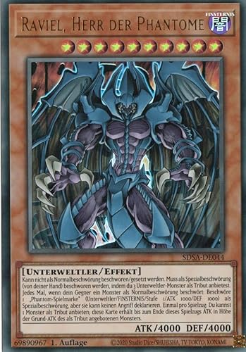 SDSA-DE044 - Raviel, Herr der Phantome - Ultra Rare - 1. Auflage - Deutsch - Structure Deck: Sacred Beasts - mit MZTCG Versandschutz Yugioh von MZTCG