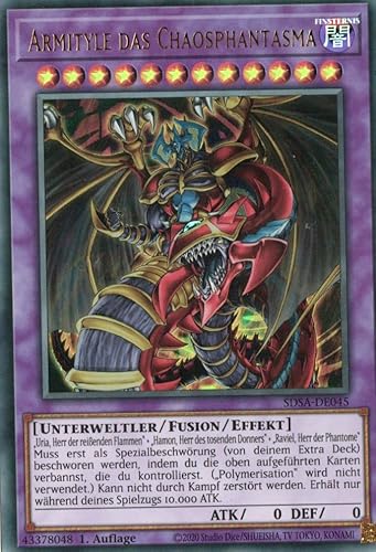 SDSA-DE045 - Armityle das Chaosphantom - Ultra Rare - 1. Auflage - Deutsch - Structure Deck: Sacred Beasts - mit Versandschutz Yugioh von MZTCG