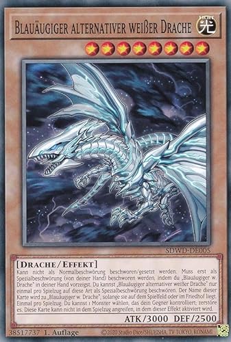 SDWD-DE005 - Blauäugiger Alternativer Weißer Drache - Common - 1.Auflage - Deutsch - Structure Deck: Blue-Eyes White Destiny - mit MZTCG Versandschutz - Yugioh von MZTCG