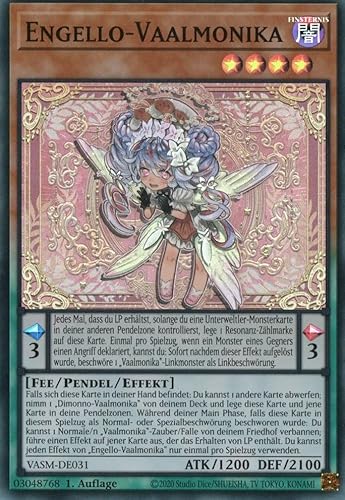 VASM-DE031 - Engello-Vaalmonika - Super Rare - 1. Auflage - Deutsch - Einzelkarte aus: Valiant Smashers - mit MZTCG Versandschutz Yugioh VASM-DE031 - Engello-Vaalmonika - Super Rare - 1. Auflage - Deutsch - Einzelkarte aus: Valiant Smashers - mit MZTCG Versandschutz Yugioh von MZTCG