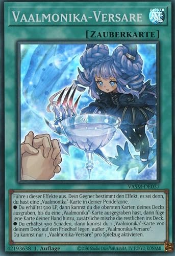 VASM-DE037 - Vaalmonika-Versare - Super Rare - 1. Auflage - Deutsch - Einzelkarte aus: Valiant Smashers - mit MZTCG Versandschutz Yugioh VASM-DE037 - Vaalmonika-Versare - Super Rare - 1. Auflage - Deutsch - Einzelkarte aus: Valiant Smashers - mit MZTCG Versandschutz Yugioh von MZTCG