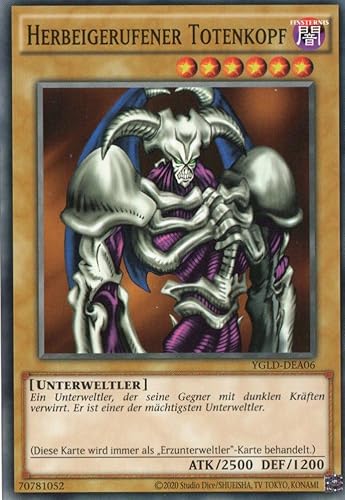 YGLD-DEA06 - Herbeigerufener Totenkopf - Common - Reprint - Deutsch - Yugi's Legendary Decks - mit MZTCG Versandschutz Yugioh von MZTCG