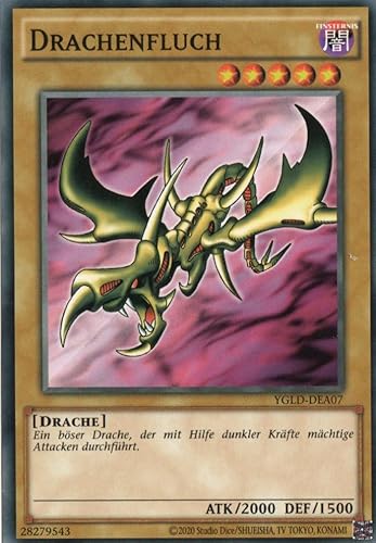 YGLD-DEA07 - Drachenfluch - Common - Reprint - Deutsch - Yugi's Legendary Decks - mit MZTCG Versandschutz Yugioh von MZTCG