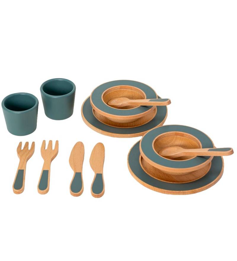 MaMaMeMo Geschirr - Holz - Smaragdgrün Green - MaMaMeMo - One Size - Spiellebensmittel MaMaMeMo Geschirr - Holz - Smaragdgrün Green - MaMaMeMo - One Size - Spiellebensmittel von MaMaMeMo