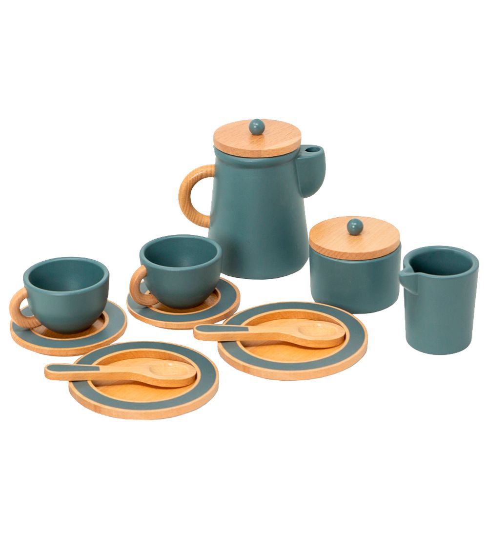 MaMaMeMo Kaffeeservice - Holz - Green - MaMaMeMo - One Size - Spiellebensmittel MaMaMeMo Kaffeeservice - Holz - Green - MaMaMeMo - One Size - Spiellebensmittel von MaMaMeMo